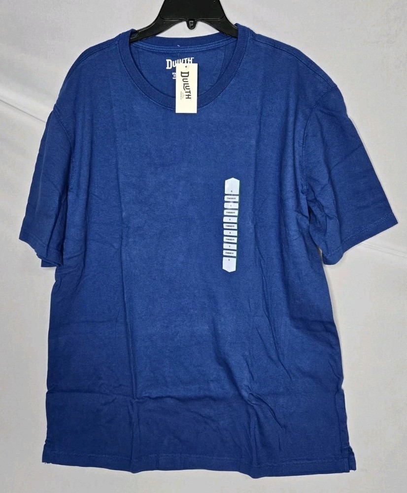 Duluth Trading Men’s Longtail T Standard Fit Short Sleeve T Shirt Blue XL NWT