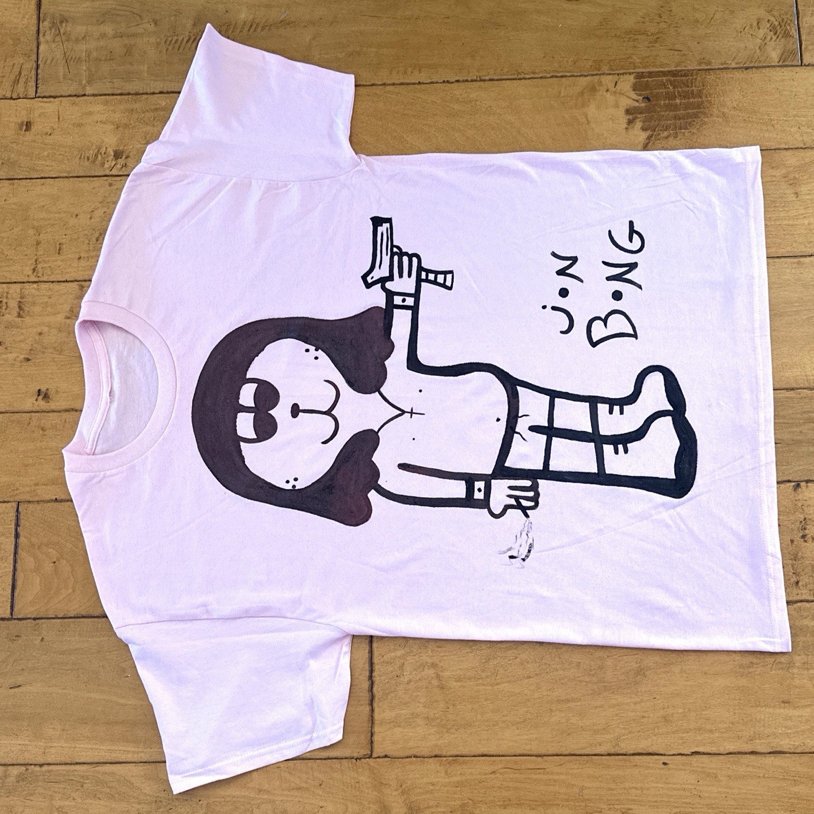 Rare Japan Surf Skater Brand T-Shirt Streetwear Surf Punk Beach Goth Size L gallery