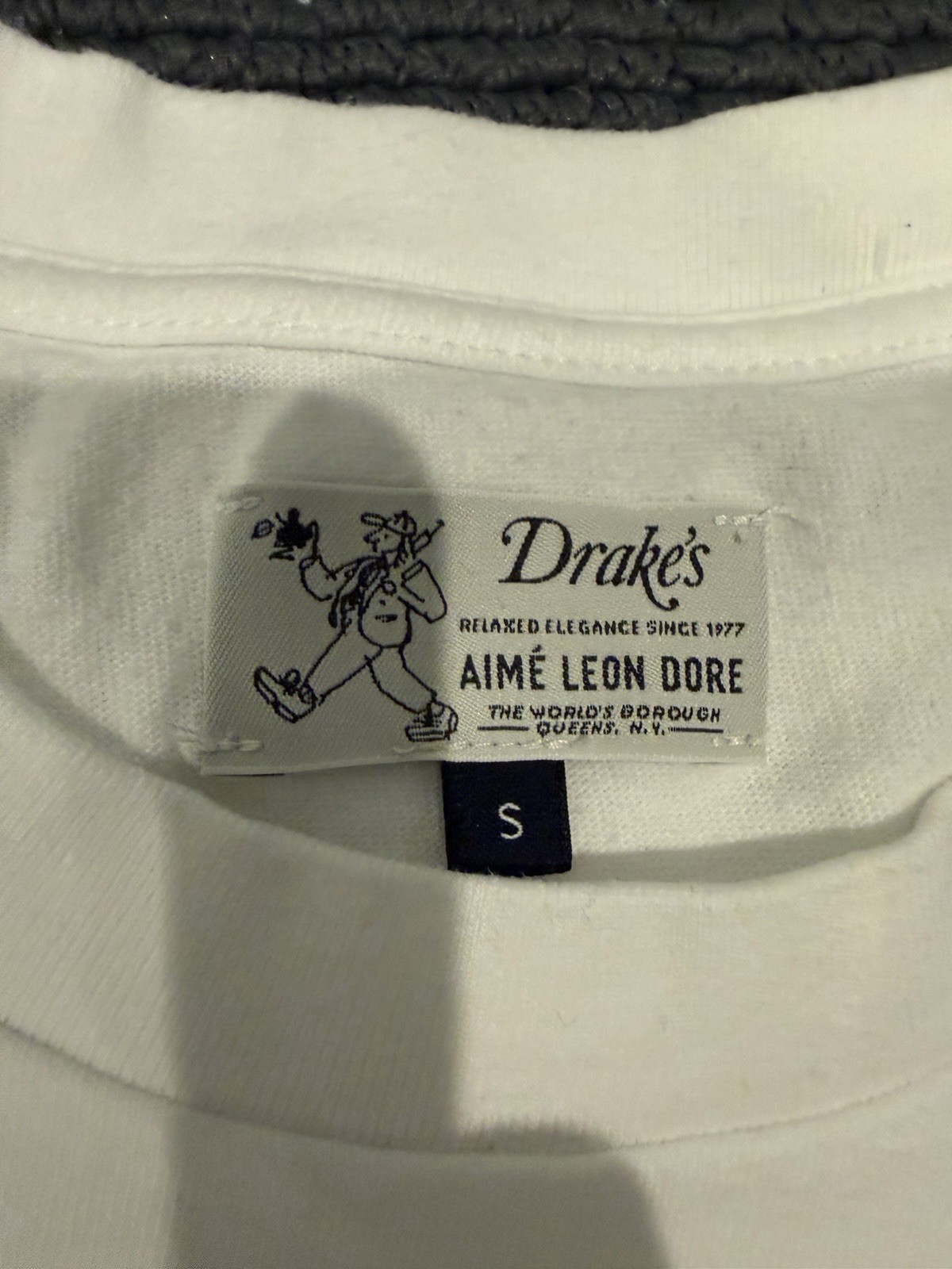 Aime Leon Dore Drakes Relaxed Elegance Graphic T-Shirt White Men's Size S ALD gallery