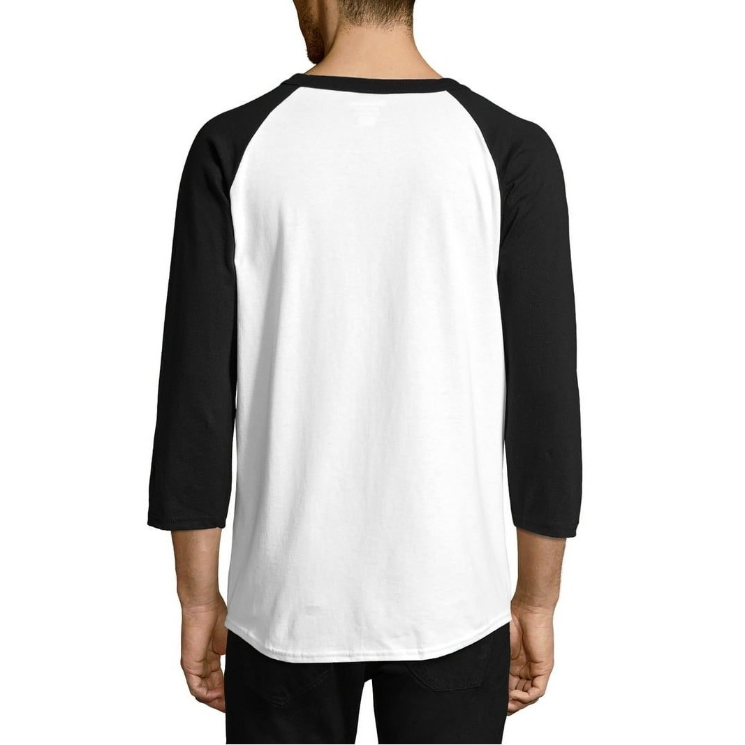 NWOT Unisex Champion Baseball Raglan - Small - White/Black gallery