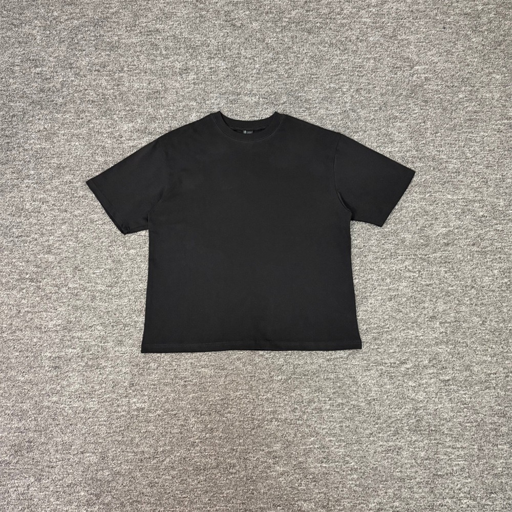 Derschutze Embroidered Logo High Street Casual Men's Loose Round-neck T-shirt gallery
