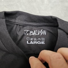 J Balvin Jose Tour Shirt Mens Large Black 2022 Lightning Smiley Face Graphic Tee
