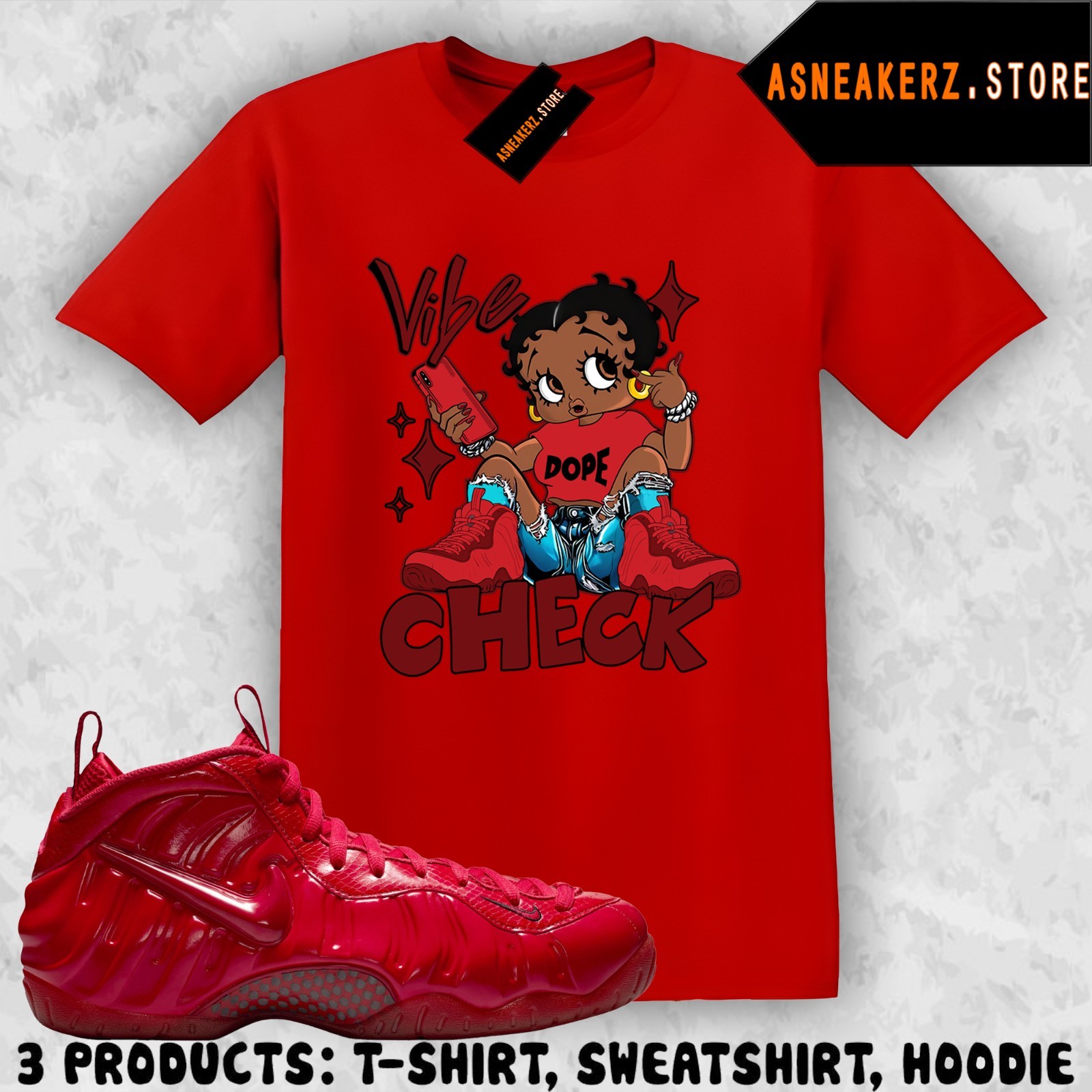 Tee Shirt Matching Foamposite Pro Gym Red 2026 To Match Sneaker Betty Vibe Check gallery