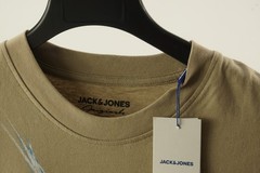 New Jack & Jones Men’s Large Short Sleeve Tan Retro 90s Graphic Crew T-Shirt