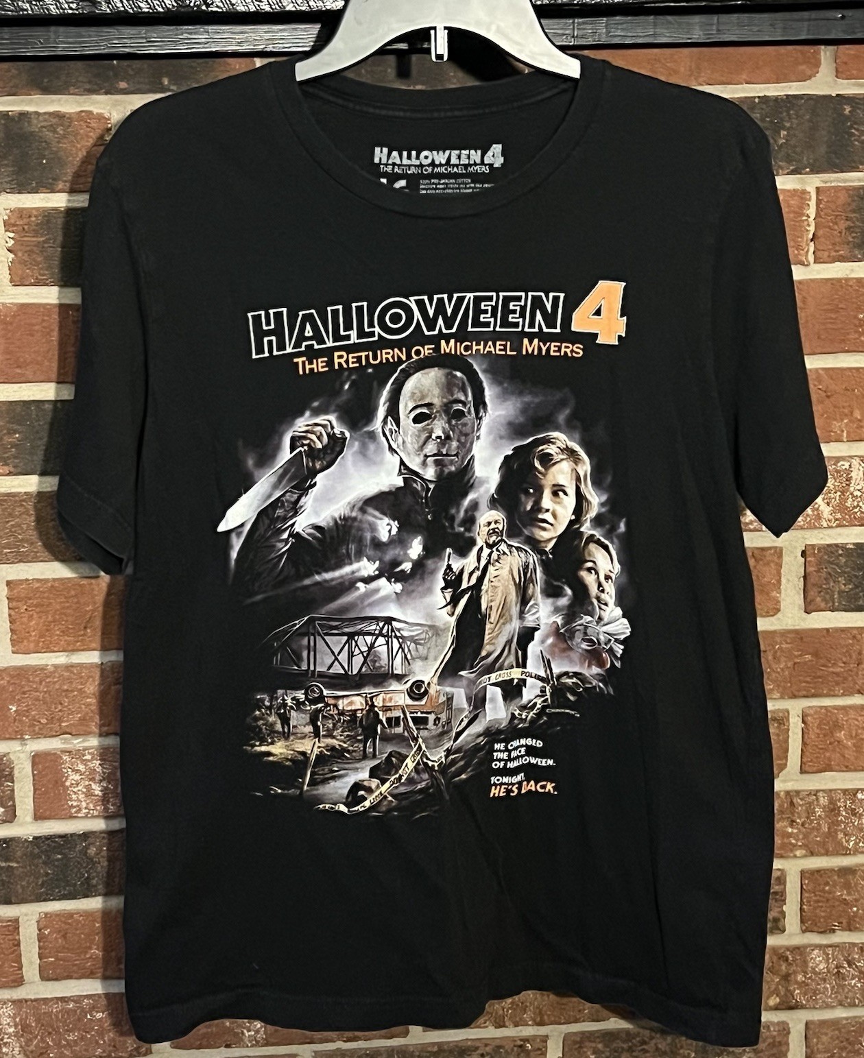 Halloween 4 Return Of Michael Myers Fright Rags Shirt Size Large L Horror OOP gallery