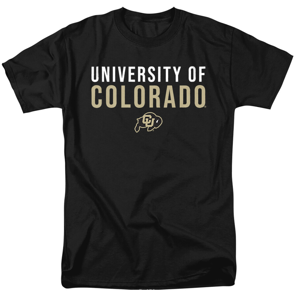 University of Colorado Adult T-Shirt Stacked, Black, S-7XL gallery