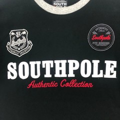Southpole Authentic Collection Black Ringer Graphic Tee Shirt Mens Large L