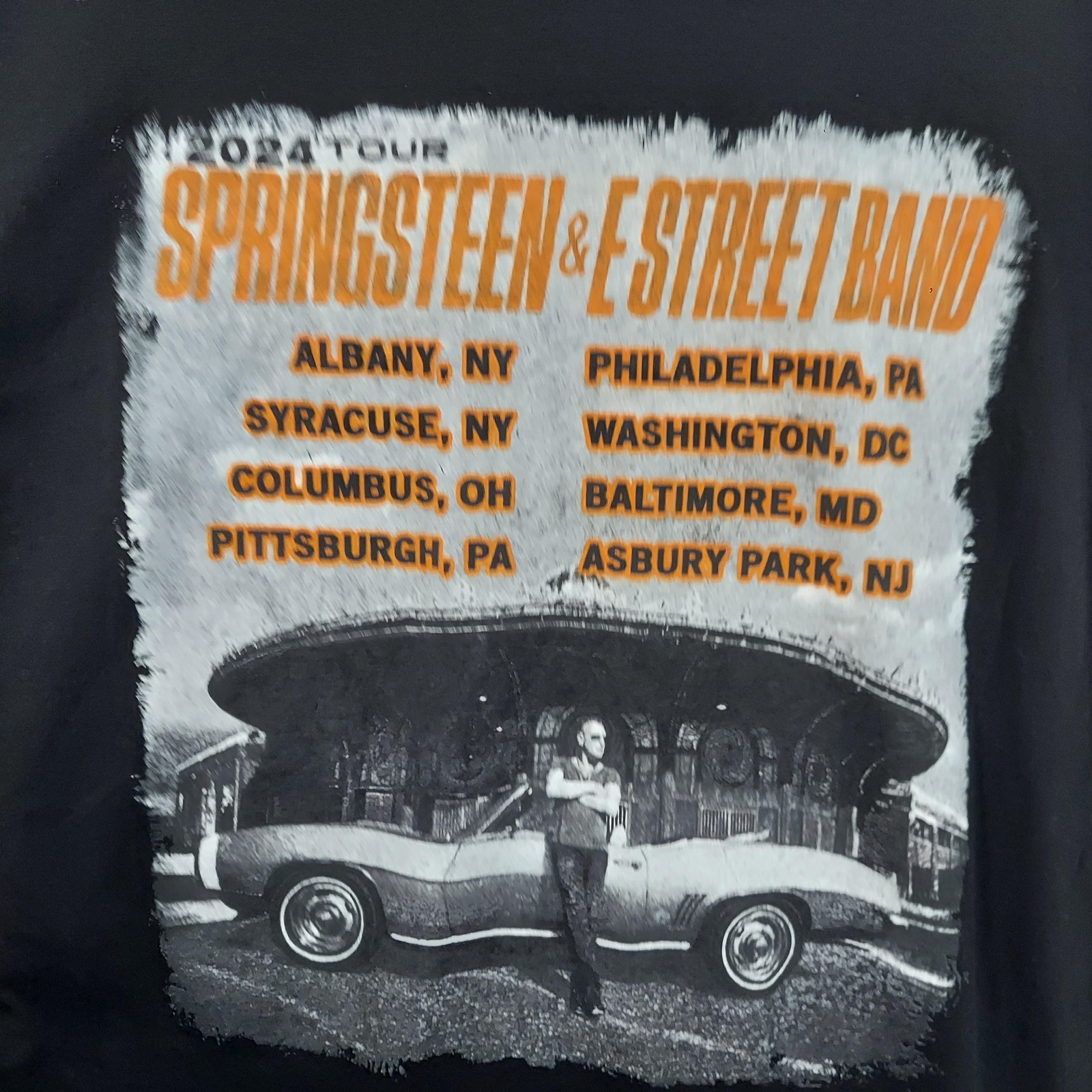 Springsteen & E Street Band Shirt Mens XL Black 2024 Tour Concert Graphic Tee gallery