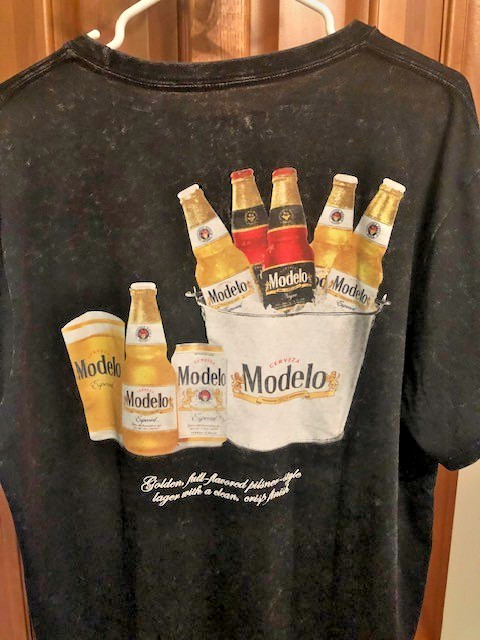 Modelo Men's T-Shirt Size X-Large/Front-Back Graphics/Faded-Worn Look New w/Tags gallery