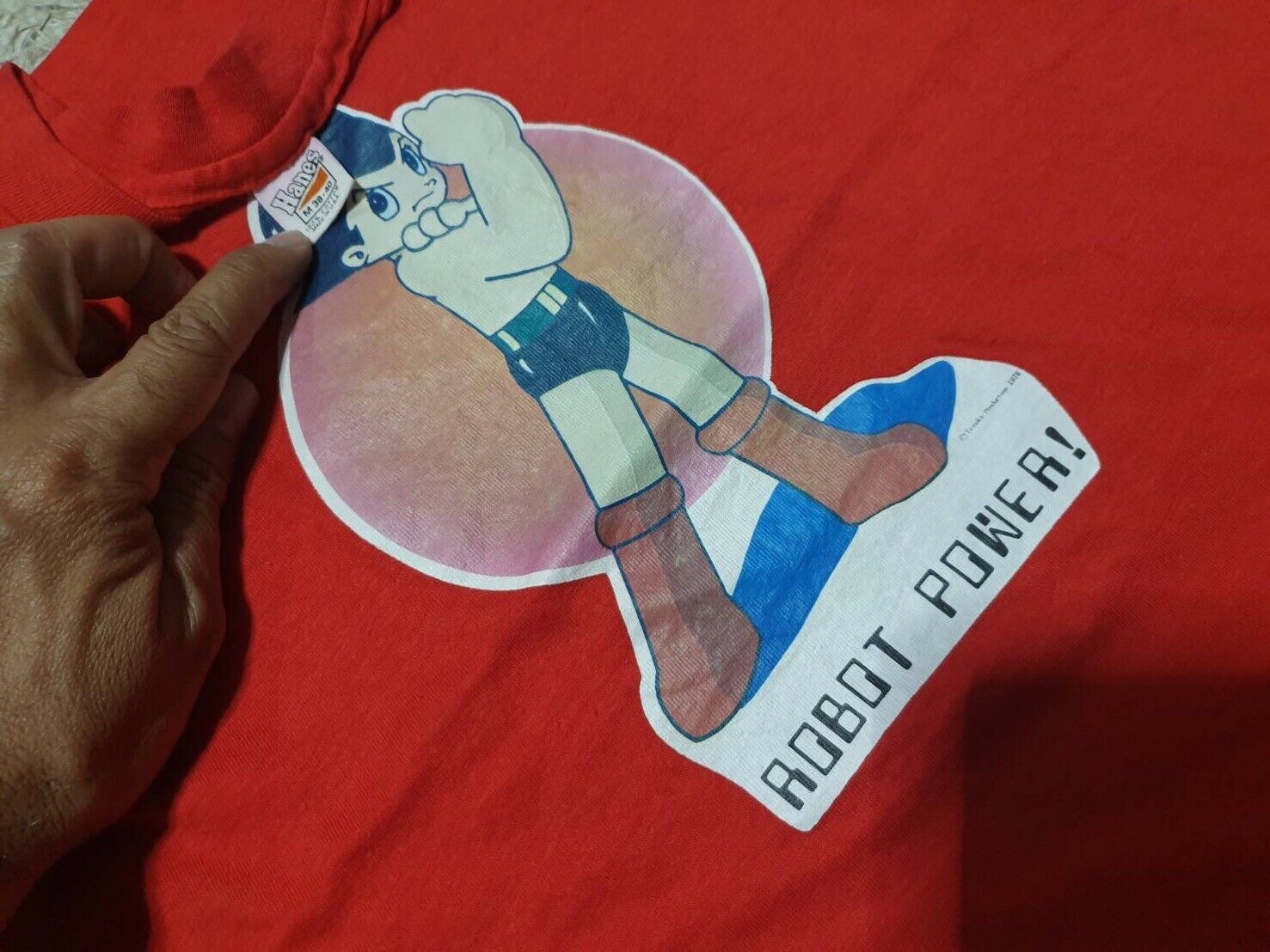 Rare vintage 1978 Astro Boy Mighty Atom T Shirt Osamu Tezuka Productions Akira S gallery