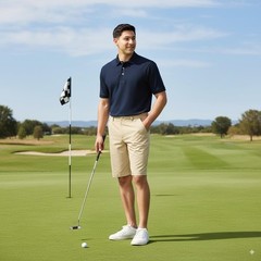 Mens Moisture Wicking Flat Front Stretch Microfiber Performance Short