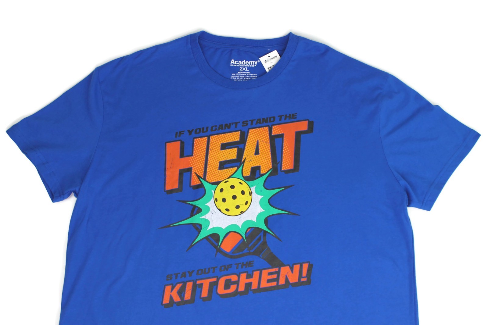 Pickleball Blue Shirt Can't Stand The Heat Stay Out of The Kitchen Mens 2XL NWT gallery