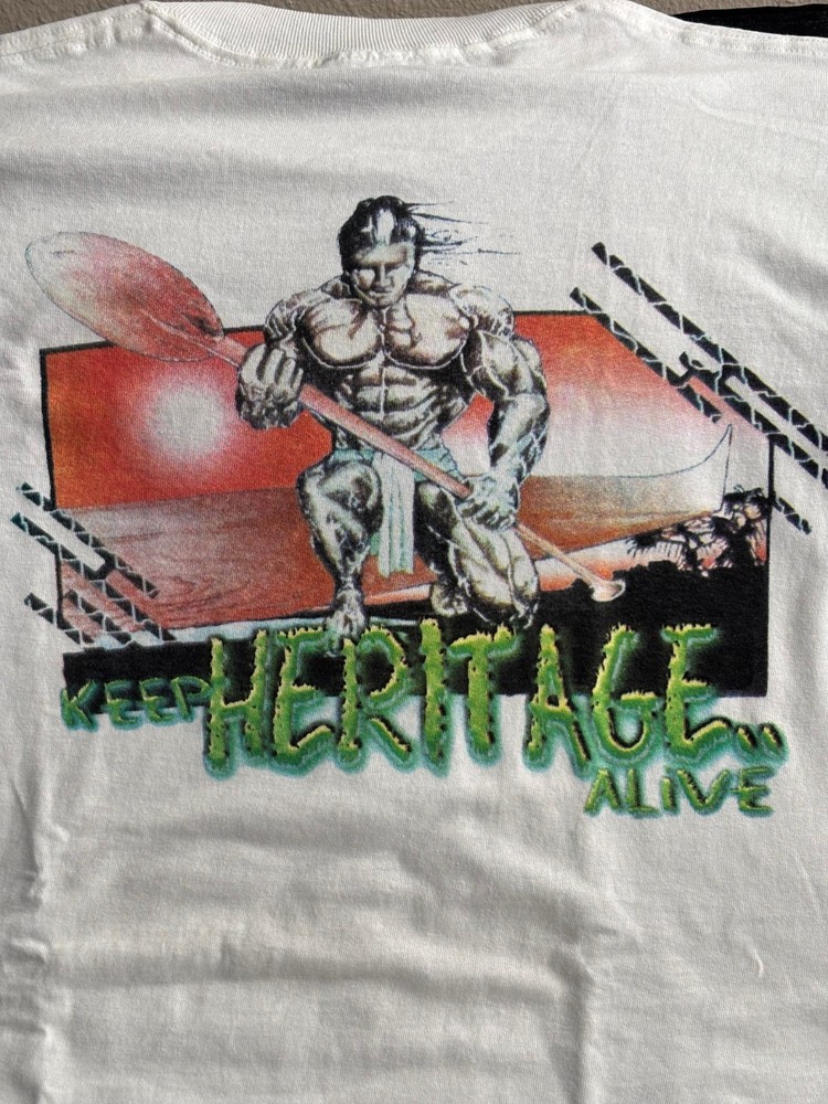 NEW- CANOE PADDLER “HERITAGE” SCREEN PRINTED 100%COTTON 2XX
