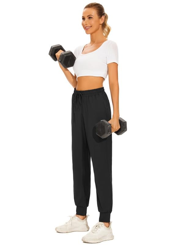 Women's Casual Pants Zipper Pockets High Waist Lounge Sweatpants Yoga Travel gallery