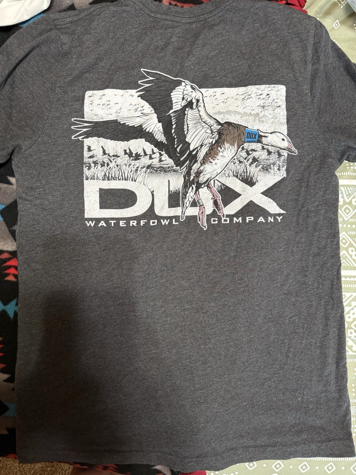 12 DUX Waterfowl Company Men’s Duck Hunting Graphic Tees M Crew Neck Cotton Knit gallery