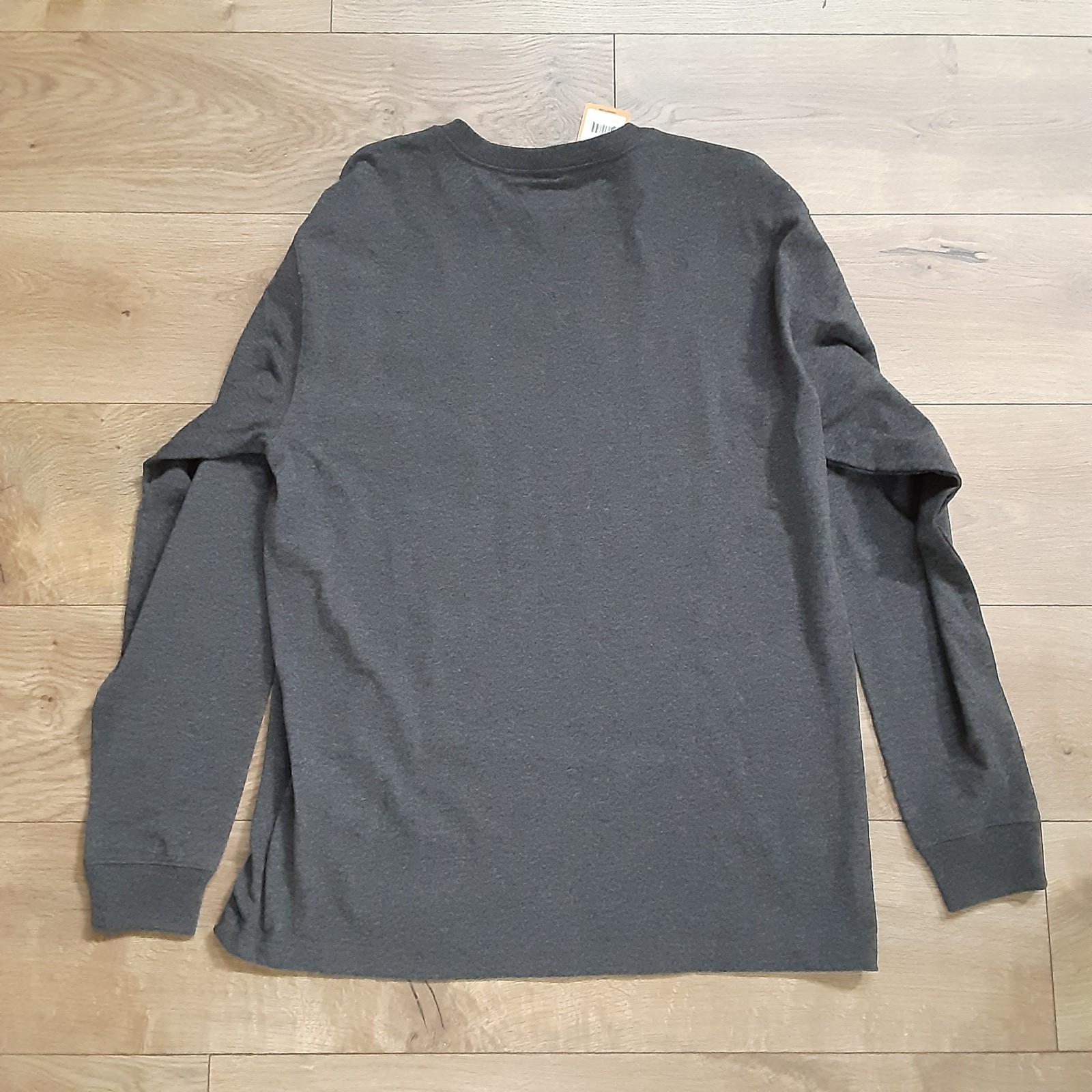Carhartt Mens Grey Medium Loose Fit Long Sleeve Heavyweight Pocket T-Shirt New gallery