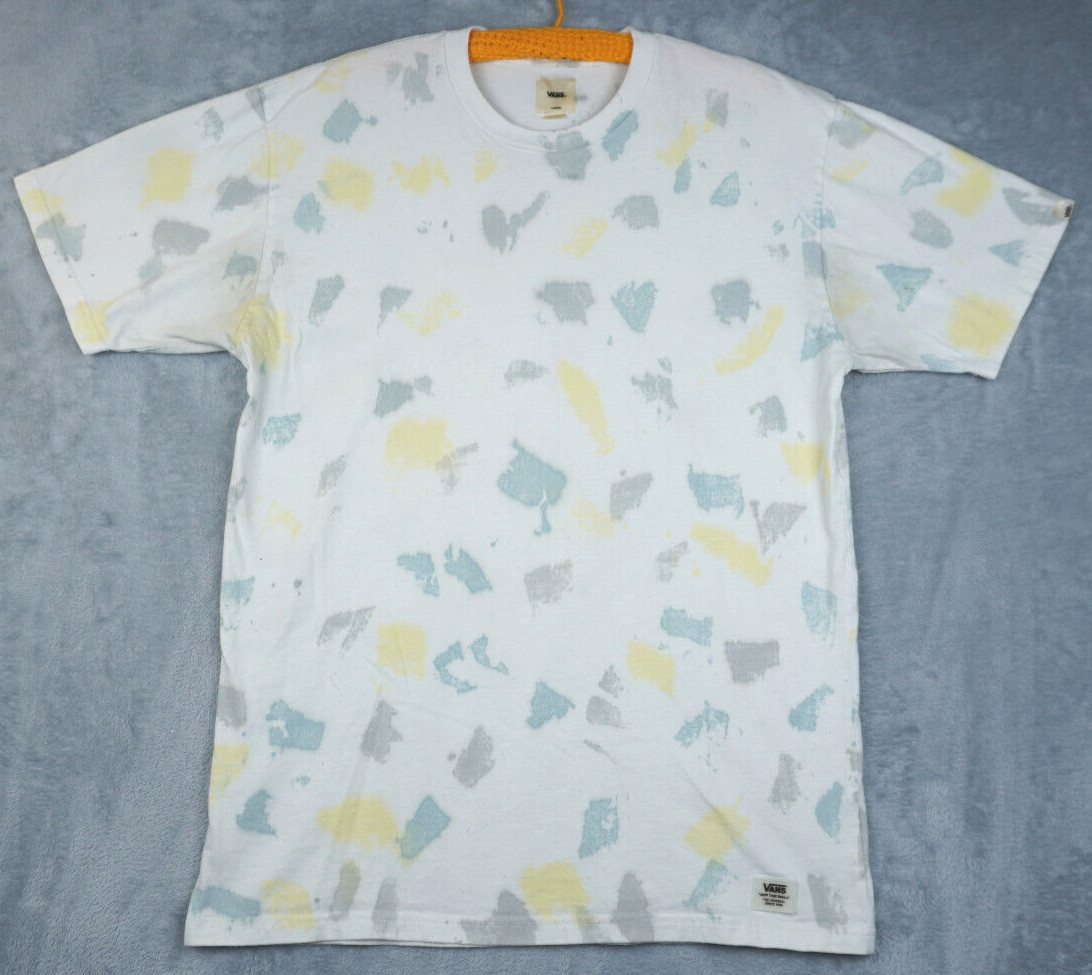 Vans Paint Blotted White T-shirt size Large