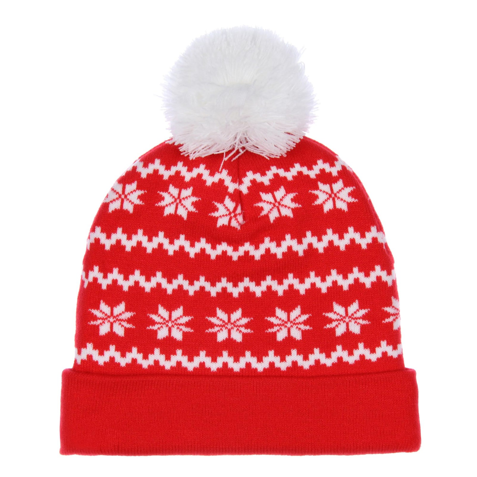 Home Alone Merry Christmas Fold Cuff Pom Adult Knit Beanie Red Winter Hat Cap gallery