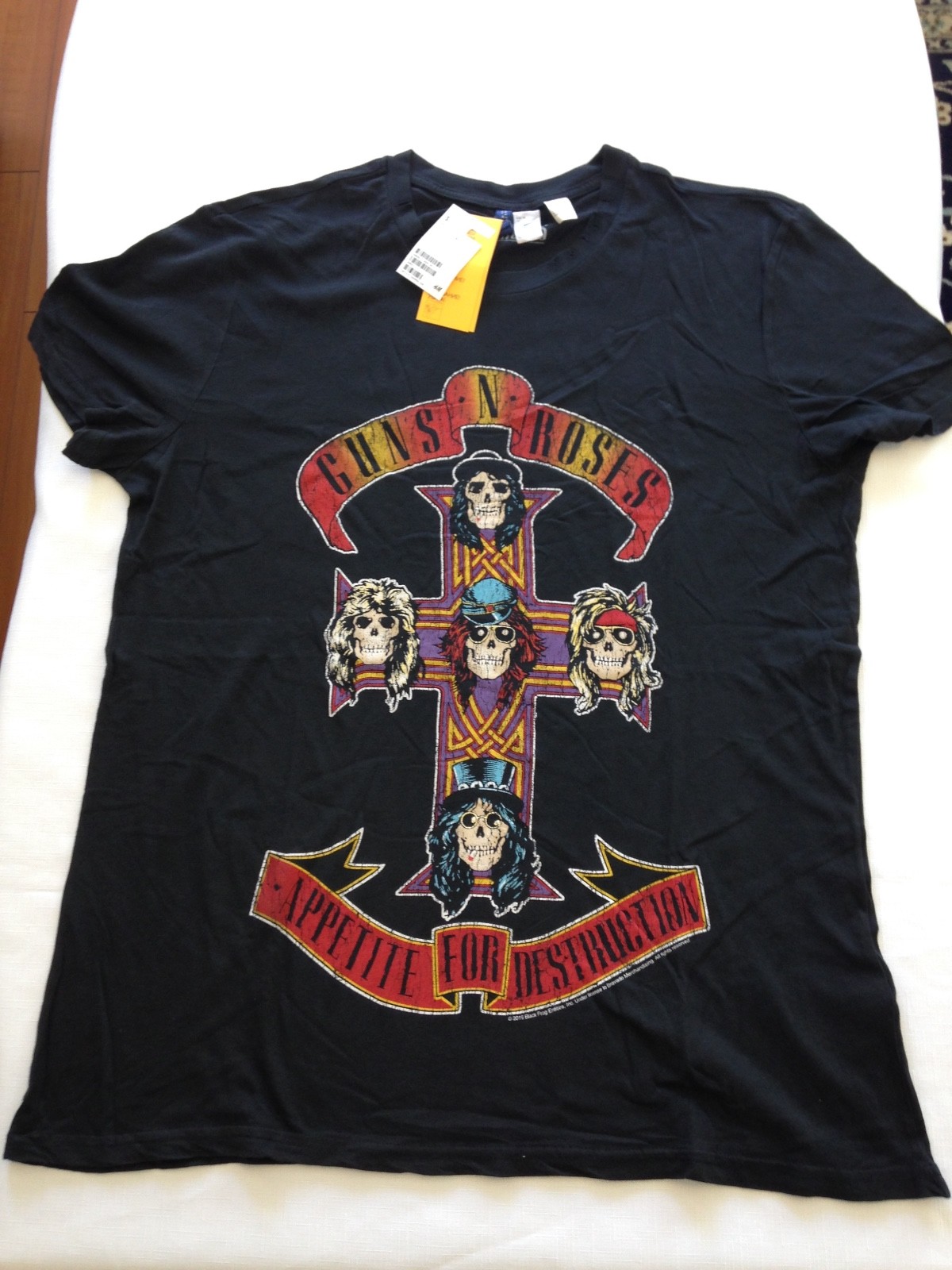 H&M Licensed GUNS N ROSES Apetite For Destruction T-Shirts NEW XS, S, M, L, XL