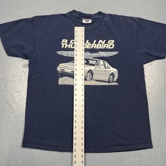 Vintage 90s Rolling Thunderbirds Graphic Tshirt Blue XL USA Made Cars Motor VTG