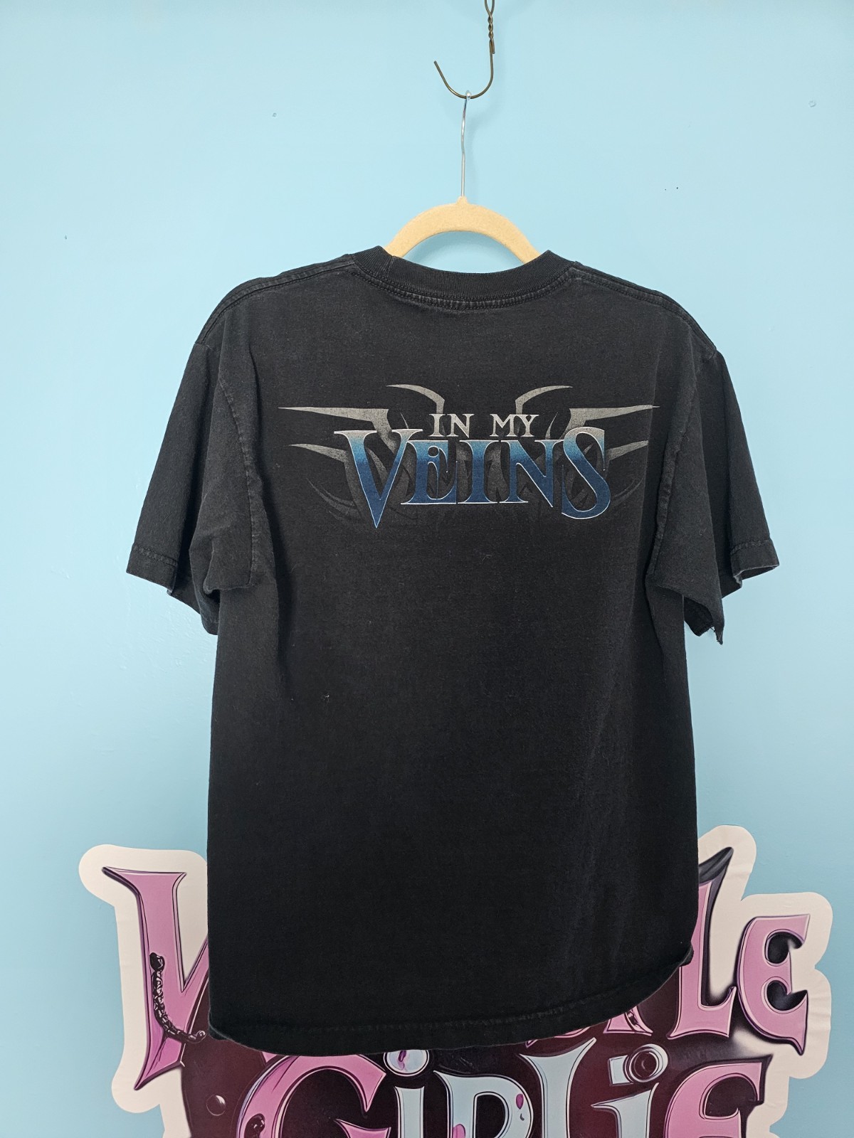 WWE Venom Skeleton In My Veins Shirt Wrestling Black Mens M Short Sleeve gallery