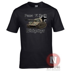 Panzer 6b KonigsTiger tank WW2 German military T-shirt World of war Tanks