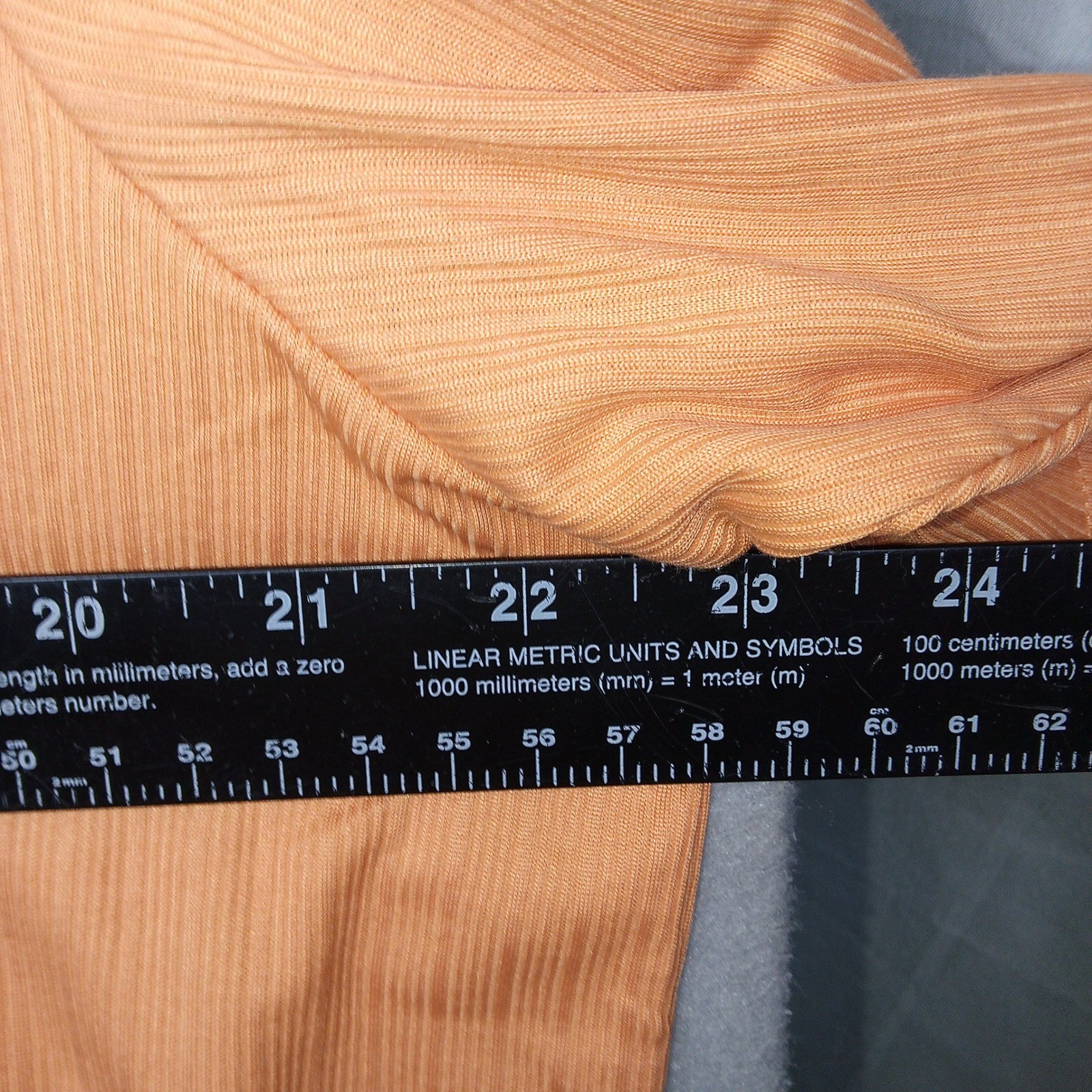 Croft & Barrow Mens Orange Ribbed Crew Neck T Shirt Easy Care Size Large gallery