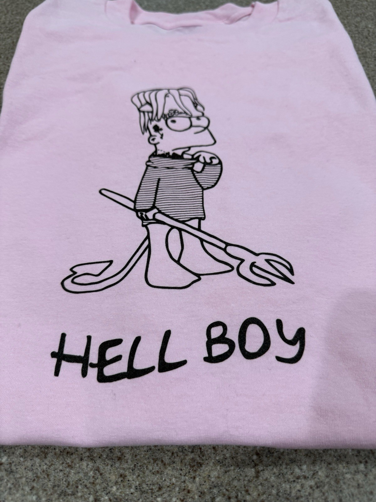 Superrradical x Lil Peep Bart Simpson Hellboy T-Shirt, Size XL, NWOT! gallery