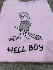 Superrradical x Lil Peep Bart Simpson Hellboy T-Shirt, Size XL, NWOT!