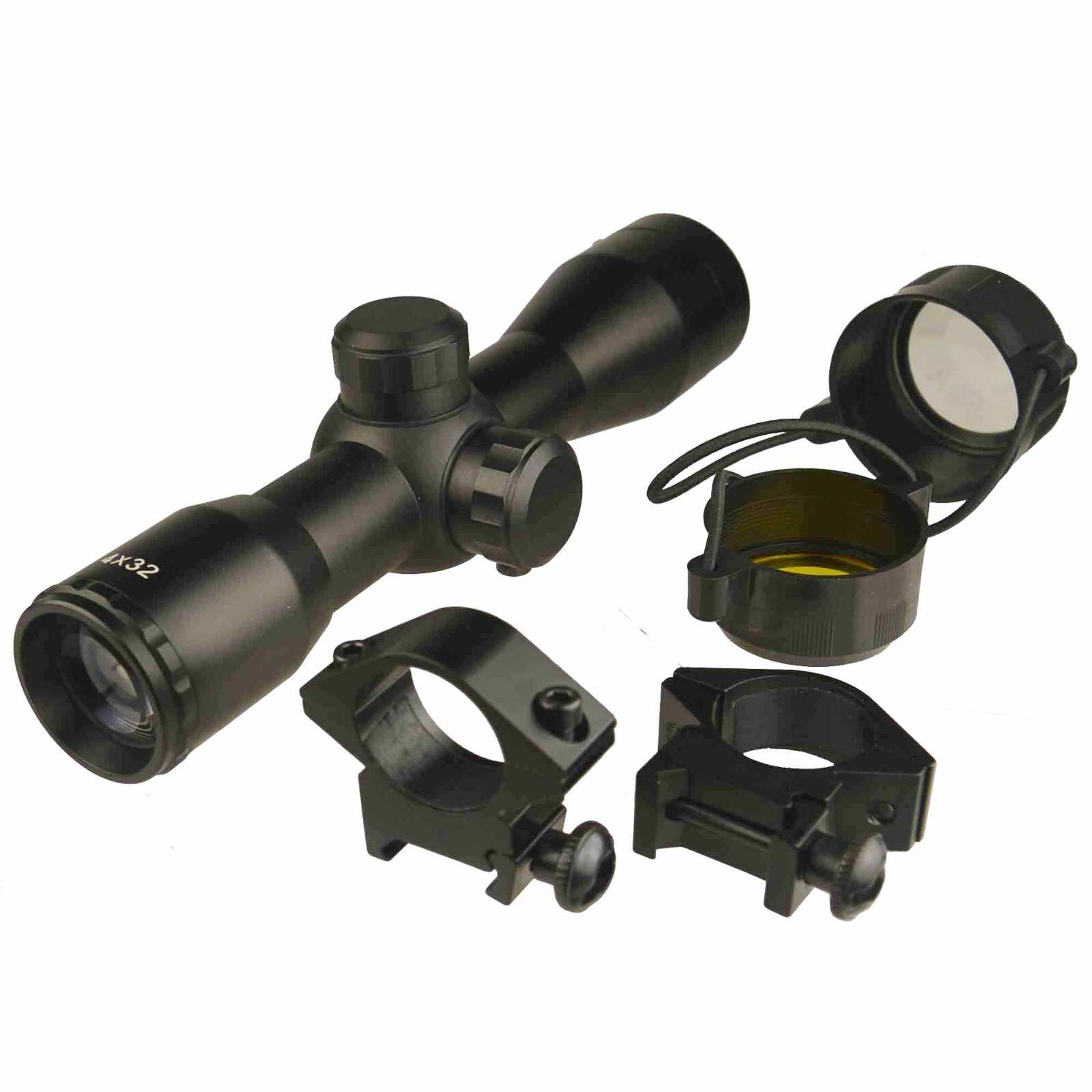 P4 mm Compact Scope With Low Profile Weaver Rings