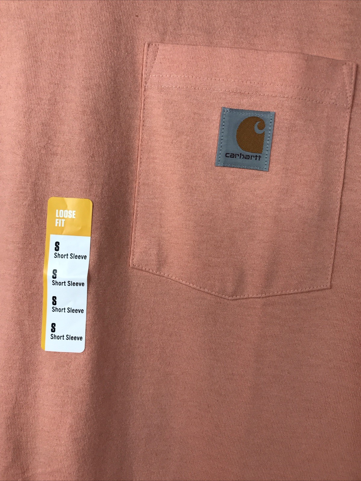 Carhartt LOOSE FIT Heavyweight Men’s Sz Small Peach Athletic Casual Lifestyle gallery