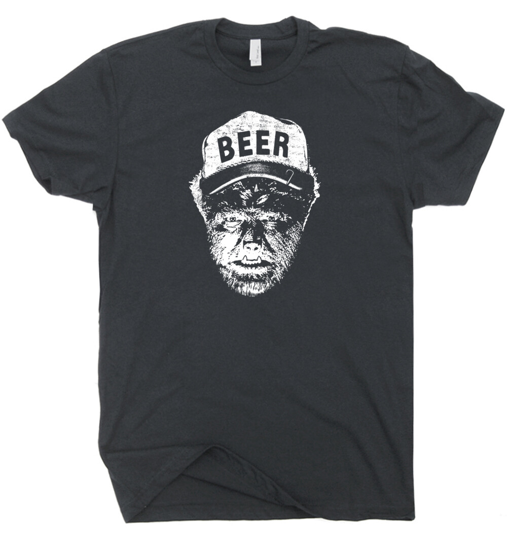 Wolfman T Shirt Funny Beer Shirts Cool Alcohol Drinking Tee Horror Movie Monster gallery