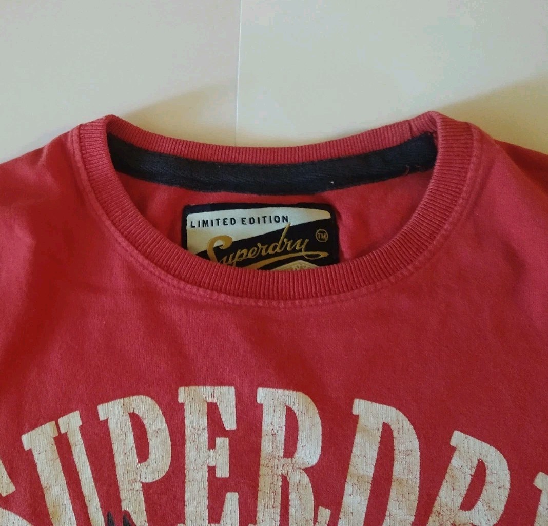 Superdry Shirt Men's Medium Red Eagles TOK JPN 54 Graphic Logo Tee Vintage Style gallery