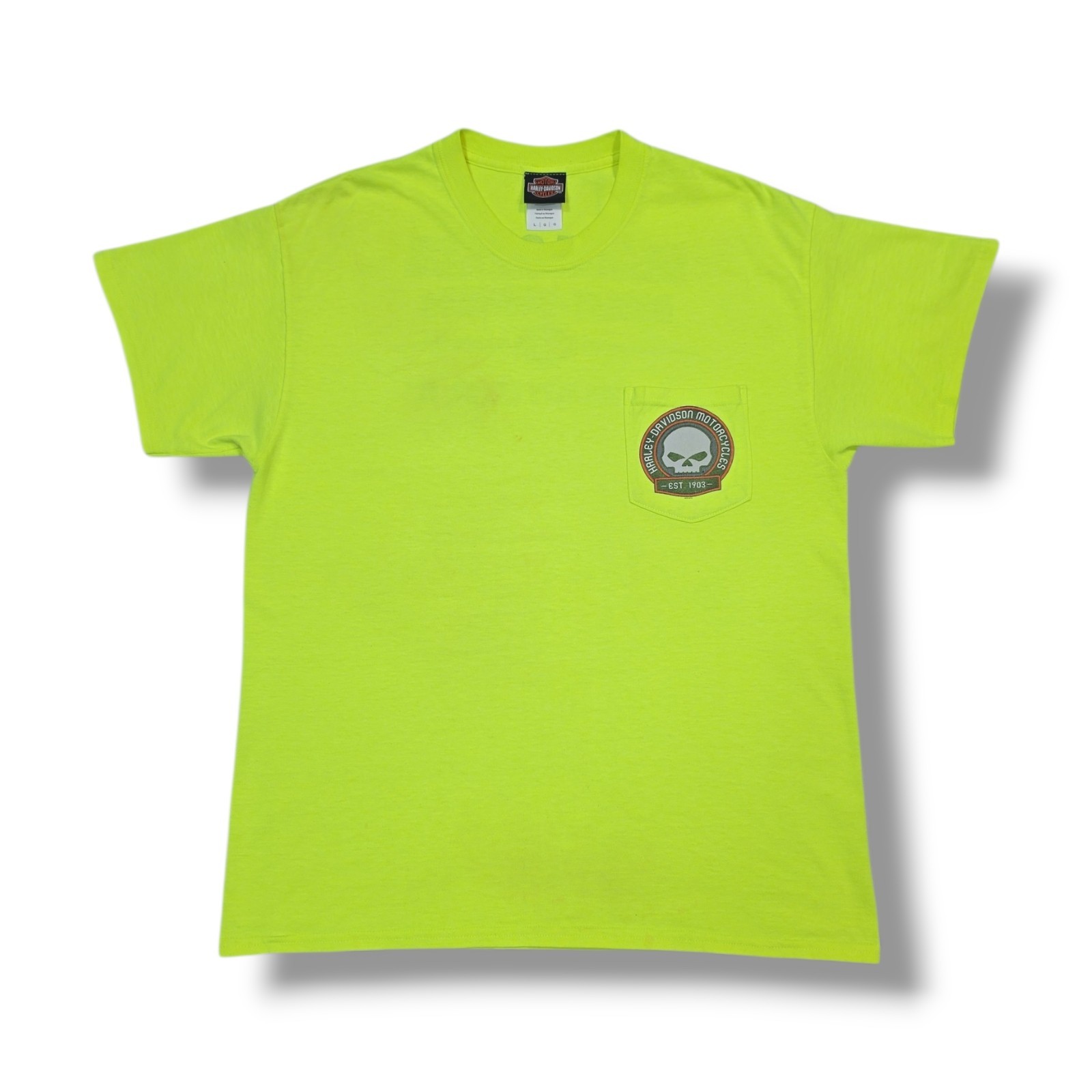 Harley-Davidson Panama City Beach, FL Beach Shack Neon Yellow T-Shirt Men's L gallery