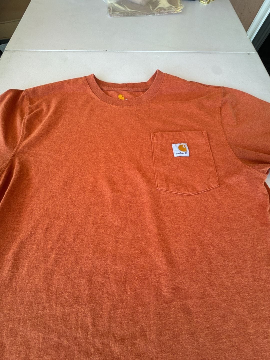 Carhartt Men's Loose Fit Heavyweight Short-Sleeve Pocket T-Shirt in Jasper Heath gallery
