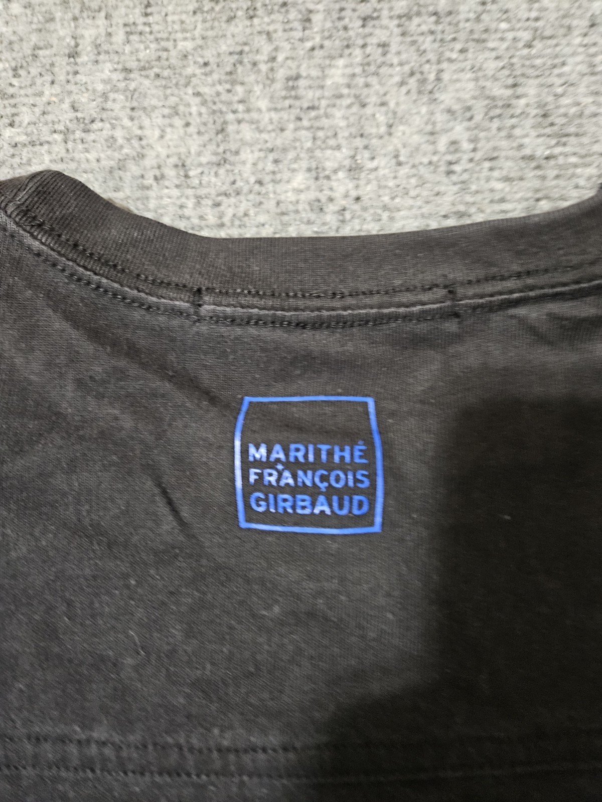 Y2K Blue Marithe Francois Girbaud Black T Shirt Size 2X gallery