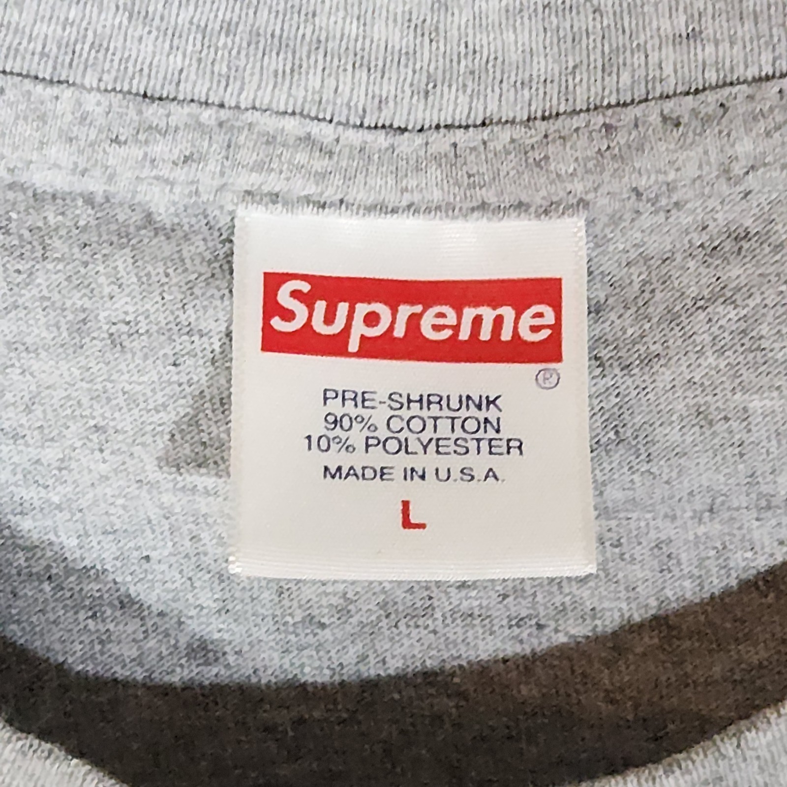 Supreme Nast Naz Shirt Mens Size Large Gray Streetwear Fashion gallery