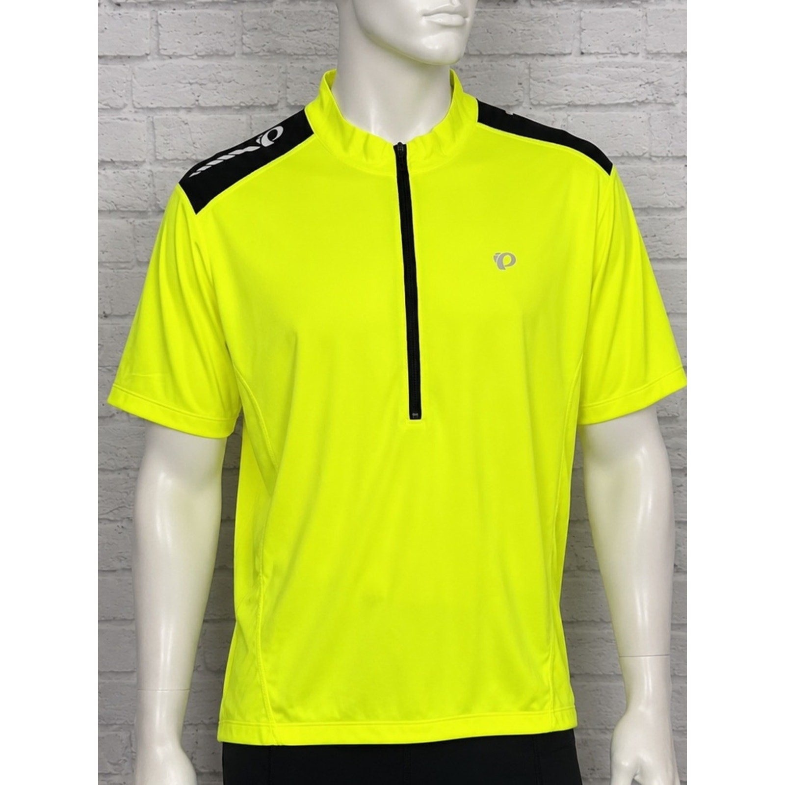 Pearl Izumi Elite Select Cycling Jersey XL Neon Yellow 1/2 Zip Bike Shirt