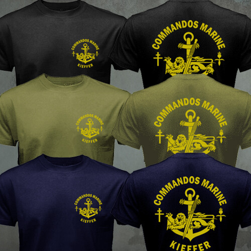 French Navy Special Forces Commandos Marine Fusiliers Marins Kieffer T-shirt gallery