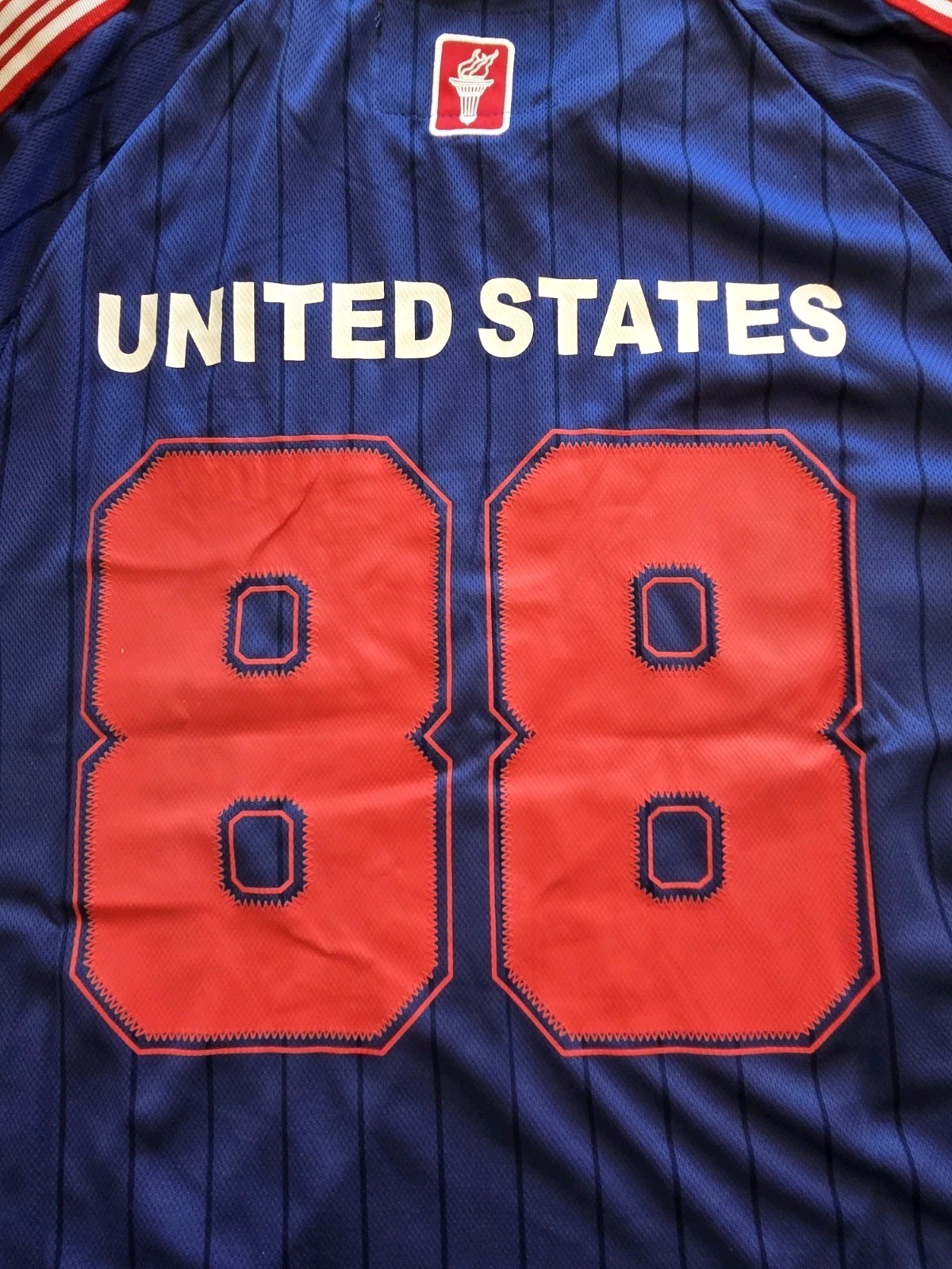 NWT Brooklyn Cloth USA Soccer Jersey Men's L, Retro Pinstripe Collar Shirt gallery