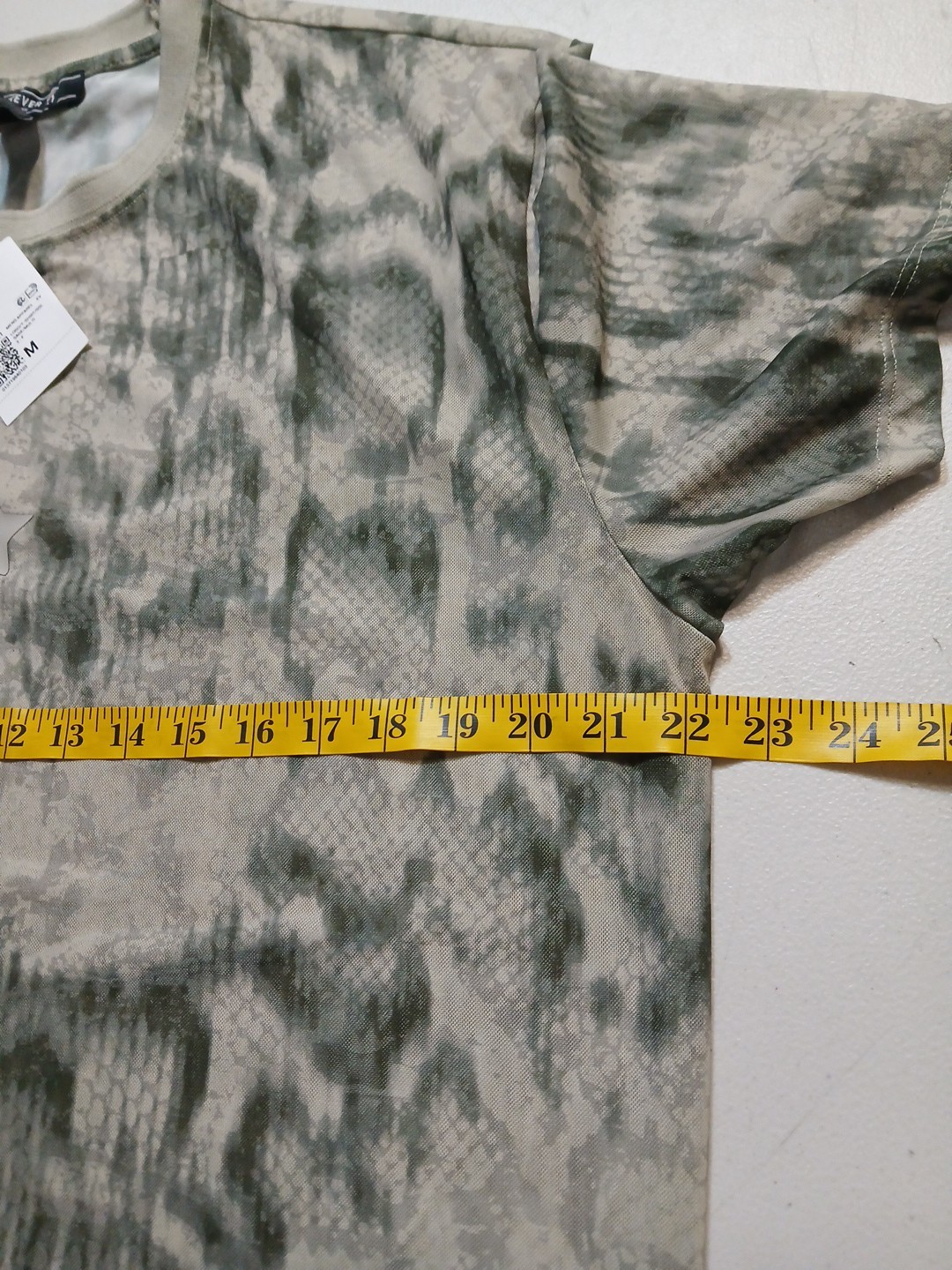 Forever 21 Mens Mesh See Through T Shirt Size M Camo Green Sage Polyester New gallery