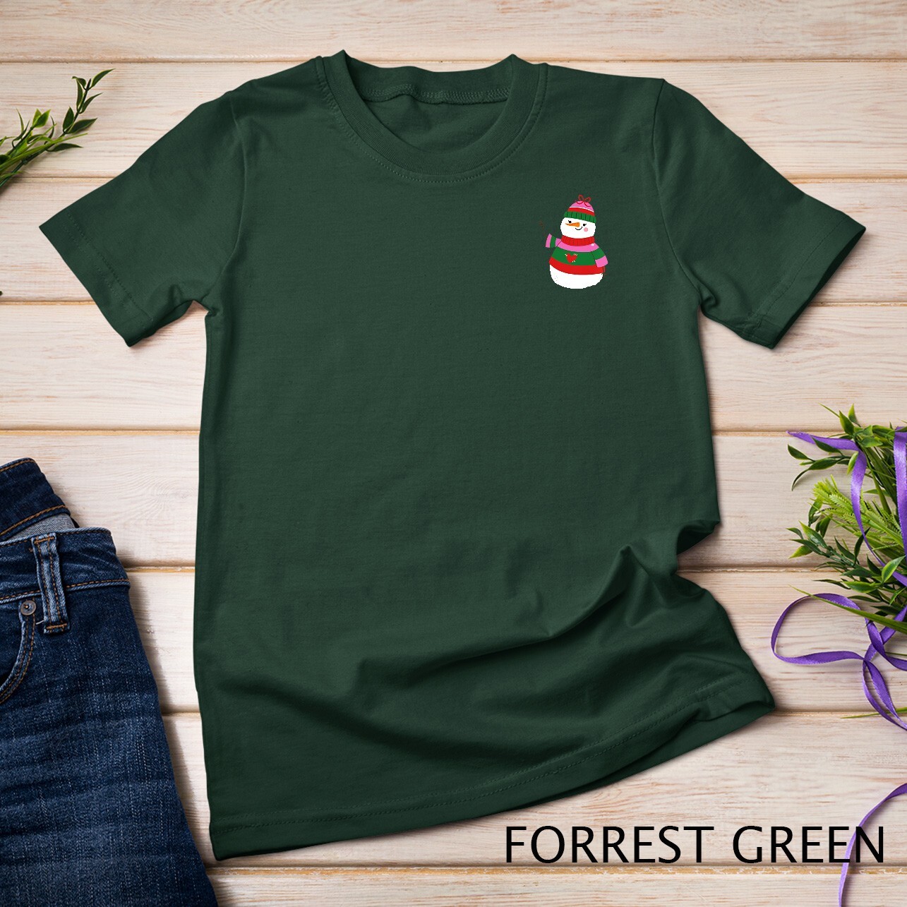 Merry Christmas Snowman 4 T-shirt Unisex T-shirt gallery