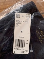 BRAND NEW Adidas Men’s Basic BOS Tee 3 Stripes – LEGEND INK (Dark Navy) SIZE SM