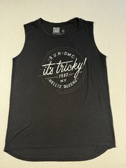 RUN DMC “It’s TRICKY” 1982 Hollis Queens Tank XXL Black Sleeveless Shirt Retro