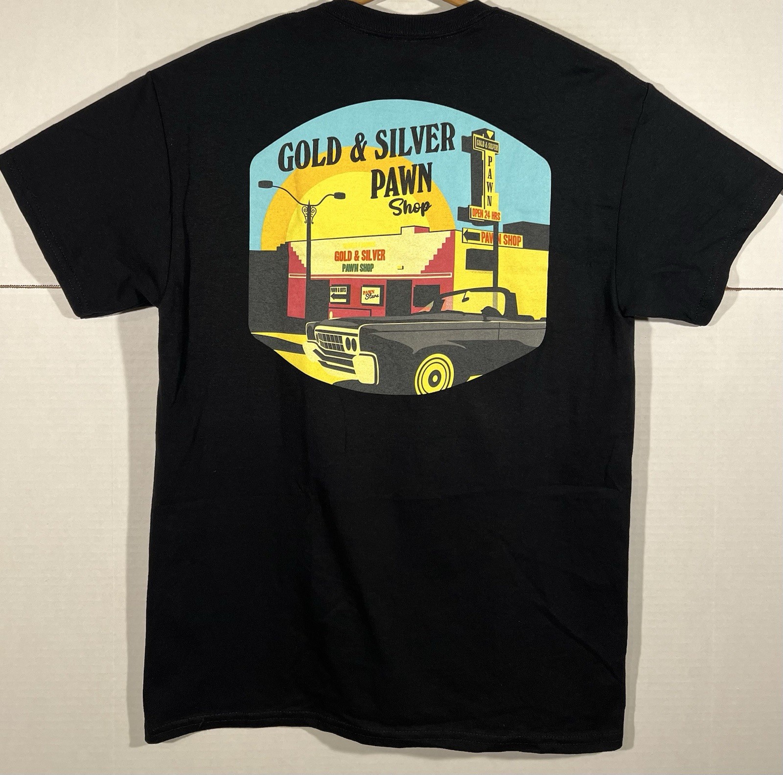 Gold And Silver Pawn Shop Las Vegas Nevada Store Front Tee Shirt Sz Medium Black gallery