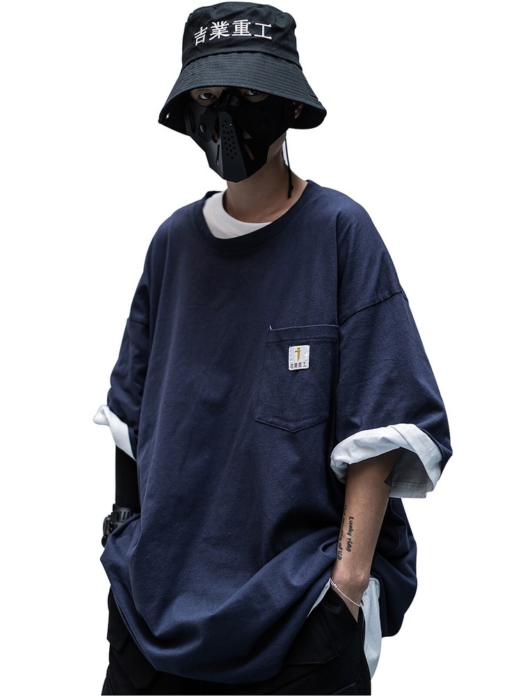 Niepce Men’s Industrial I-Tech Pocket Tee Japanese Streetwear T-Shirt