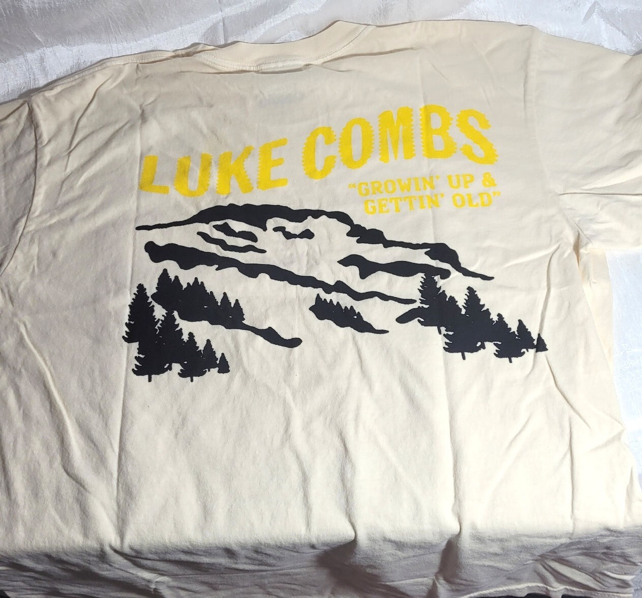 Luke Combs Growing Up & Getting Old Cotton Ring Spun T-Shirt - Ivory - L or XL gallery