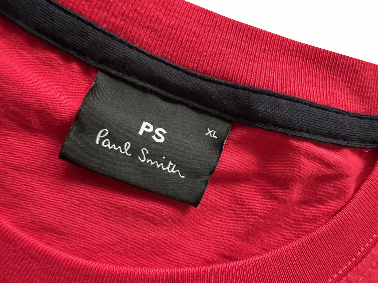 PAUL SMITH 100% ORGANIC COTTON RED T-SHIRT / TOP BNWT RARE SZ-XL semi fitted gallery