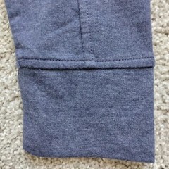 NWT M Men’s Lucky Brand Blue Button Neck French Terry Lined Knit Shirt NEW