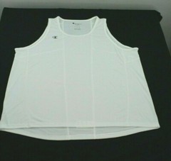 Champion Race Day Running Workout Singlet Mens Activewear White Tank Top ~2XL